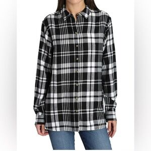 Jachs Girlfriend Women's Plaid Print Flannel Shirt